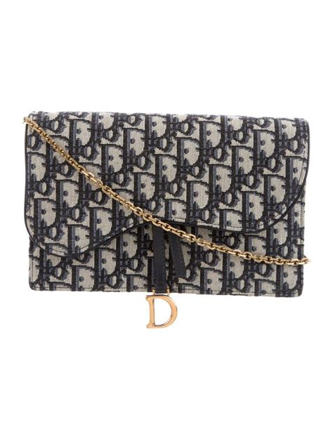 dior saddle bag wallet on chain|christian Dior saddle wallet.